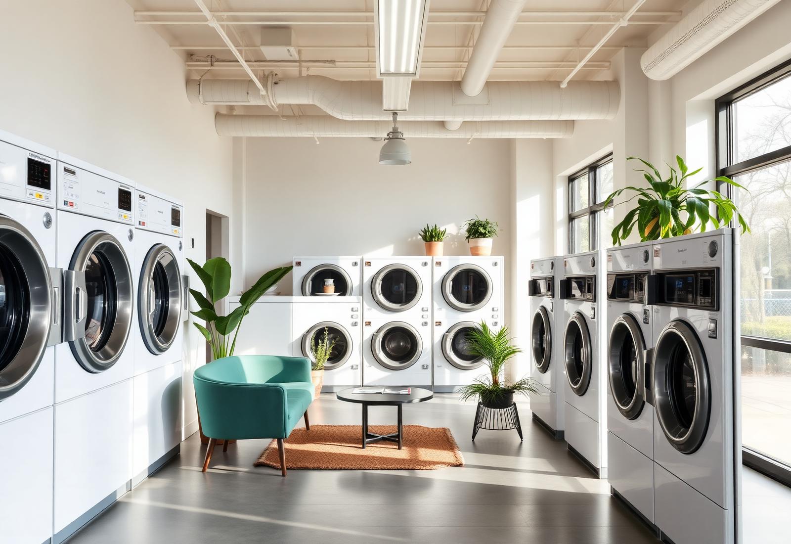 Bright, clean interior of Sierra Wash-N-Dry